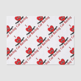 Ik hartwagen Racing Tissuepapier