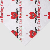 Ik hartwagen Racing Tissuepapier (Detail)