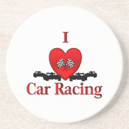 Ik hartwagen Racing Zandsteen Onderzetter