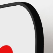 Ik hartzakje met een persoonlijke naam pickleball paddle (Links Detail)