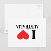 IK HEART AUSTRALIË - IK HOOP VAN AUSTRALIË - UPSID BRIEFKAART (Voorkant / Achterkant)