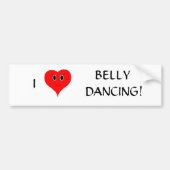 Ik 'Heart' Belly Dansende Bumpersticker (Voorkant)