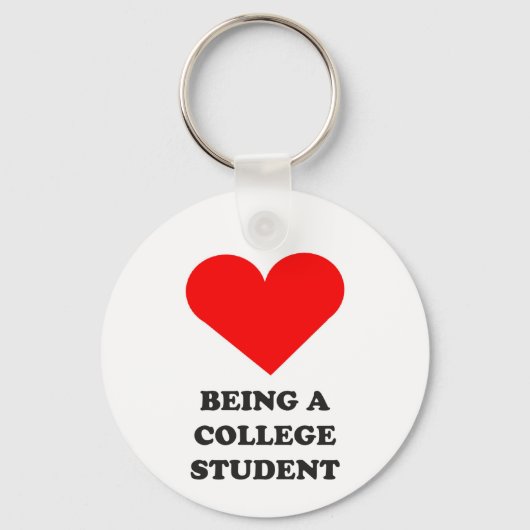 Ik HEART ben student. Sleutelhanger (Voorkant)