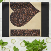 Ik "Heart" Coffee Kitchen Towel Theedoek (Gevouwen)
