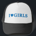 Ik "Heart" Girls Trucker Pet<br><div class="desc">I Heart Girls Pet vergelijkbaar met het personage "Torgeir Lien" in de Noorse tv-serie "Lilyhammer" die op Netflix werd uitgezonden.</div>