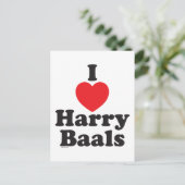 Ik 'Heart' Harry Baals Briefkaart (Staand voorkant)