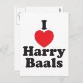 Ik 'Heart' Harry Baals Briefkaart (Voorkant / Achterkant)