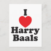 Ik 'Heart' Harry Baals Briefkaart (Voorkant)