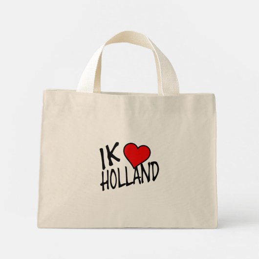 Ik Heart Holland bk tcnt Mini Tote Bag (Achterkant)