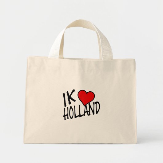 Ik Heart Holland bk tcnt Mini Tote Bag (Voorkant)