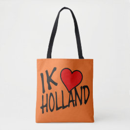 Ik Heart Holland ga op stent Tote Bag