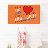 Ik Heart Holland overlay op onze brent Spandoek (Insitu)