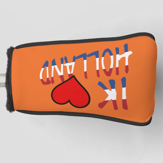 Ik Heart Holland overlay op onze pct Golfheadcover (Voorkant)