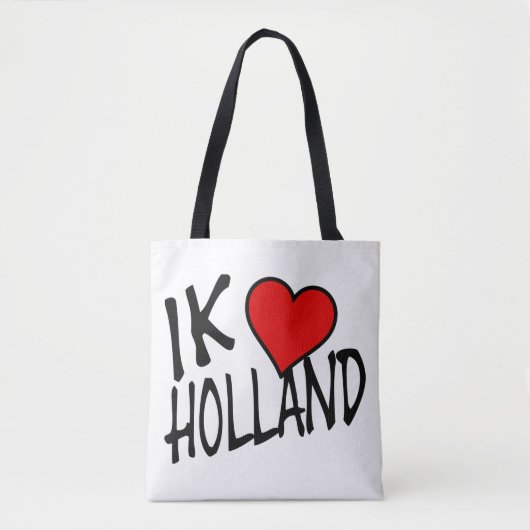 Ik Heart Holland weer op stent Tote Bag (Voorkant)