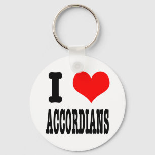 Ik HEART (HOU VAN) ACCORDIONS Sleutelhanger
