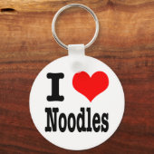 Ik HEART (HOU VAN) noedels Sleutelhanger (Voorkant)