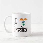 Ik "Heart" India - Ik hou van India Koffiemok (Links)
