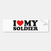 Ik "Heart" mijn olier Bumpersticker (Voorkant)