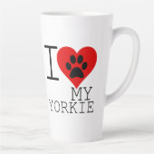 IK HEART MIJN YORKIE LATTE MOK (Rechts)