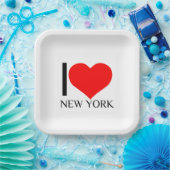 IK HEART NEW YORK PAPIEREN BORDJE (Feest)