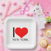 IK HEART NEW YORK PAPIEREN BORDJE (Feest)