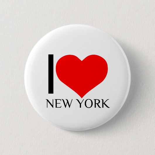 IK HEART NEW YORK RONDE BUTTON 5,7 CM (Voorkant)