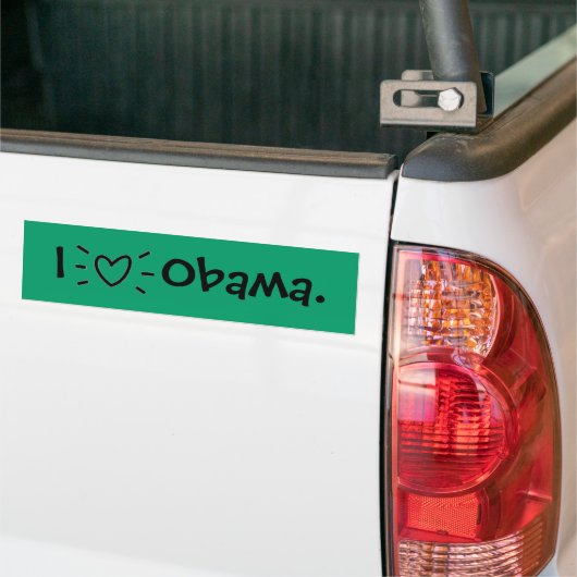 IK 'HEART' OBAMA. BUMPERSTICKER (Op Truck)