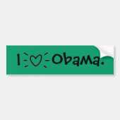 IK 'HEART' OBAMA. BUMPERSTICKER (Voorkant)