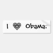IK 'HEART' OBAMA. BUMPERSTICKER (Voorkant)