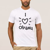 IK 'HEART' OBAMA. T-SHIRT (Voorkant)