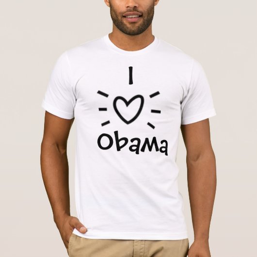 IK 'HEART' OBAMA. T-SHIRT (Voorkant)