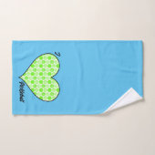Ik Heart Pickleball Green Pickleball Fled Heart Handdoek (Handdoek)