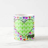 Ik Heart Pickleball Green Pickleball Fled Heart Koffiemok (Center)