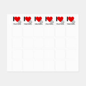 IK HEART VOLLEYBALL LABELS (Vel)