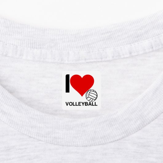 IK HEART VOLLEYBALL LABELS (Aangebracht)