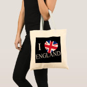 Ik Heartflag Engeland bij btcnt Tote Bag (Voorkant (product))