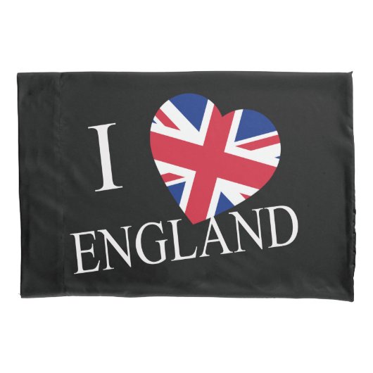 Ik Heartflag Engeland bij pcnt Kussensloop (Voorkant)