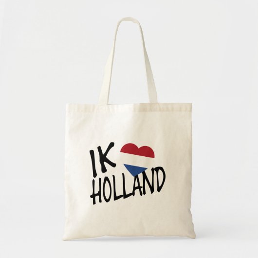 Ik Heartflag Holland bk btt Tote Bag (Voorkant)