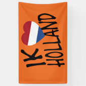 Ik Heartflag Holland bk op of bnrcent Spandoek (Verticaal)