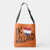 Ik Heartflag Holland bk op of cbbcnt Crossbody Tas (Achterkant)