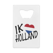 Ik Heartflag Holland bk op wt bocnt Creditkaart Flessenopener (Achterkant)