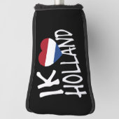 Ik Heartflag Holland nat op bk pccnt Golfheadcover (Draai 90)