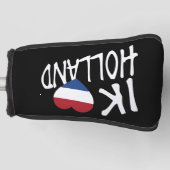 Ik Heartflag Holland nat op bk pccnt Golfheadcover (Voorkant)