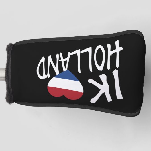 Ik Heartflag Holland nat op bk pccnt Golfheadcover (Voorkant)