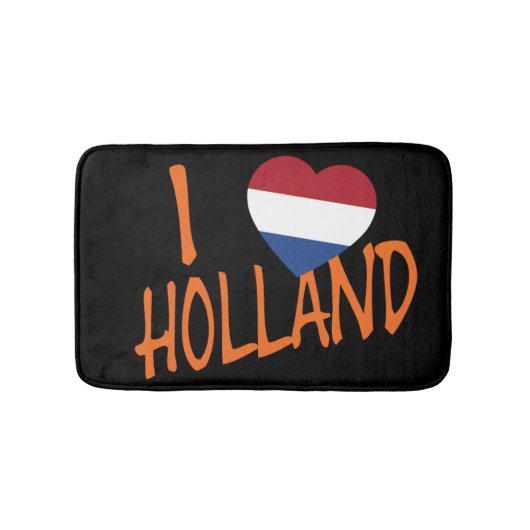 Ik Heartflag Holland of op bk bmcnt Badmat (Voorkant)