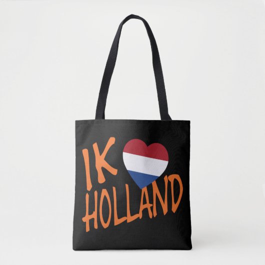Ik Heartflag Holland of op bk stcnt Tote Bag (Voorkant)