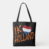 Ik Heartflag Holland of op bk stcnt Tote Bag (Achterkant)