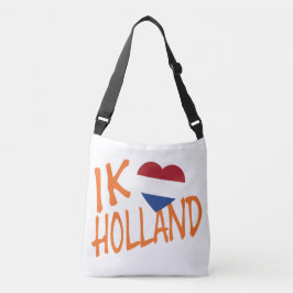Ik Heartflag Holland of op wt cbbcnt Crossbody Tas