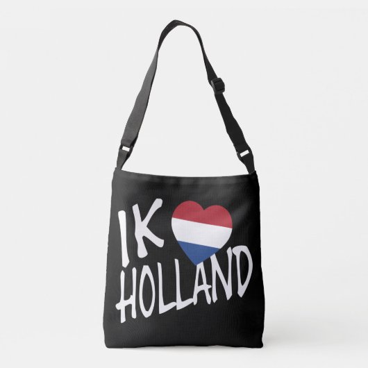 Ik Heartflag Holland op bk cbbcnt Crossbody Tas (Achterkant)
