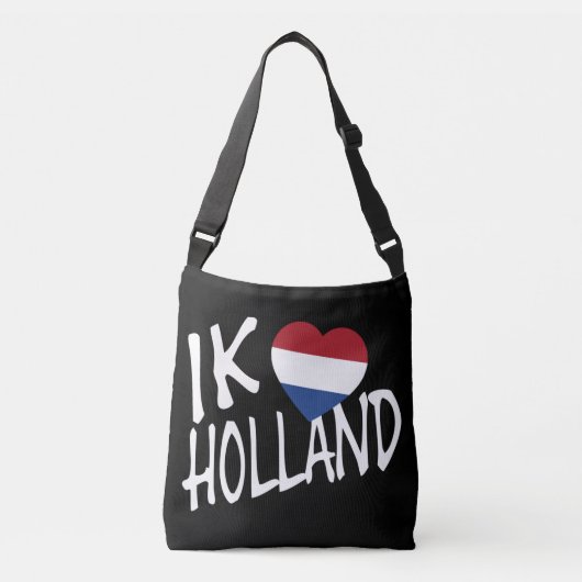 Ik Heartflag Holland op bk cbbcnt Crossbody Tas (Voorkant)